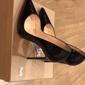 Brand new Louboutin So Late patent 120mm